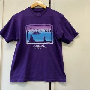 Vintage Crater Lake Purple tshirt size small